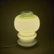 Vintage 1970s Green Cased-Glass Mushroom Lamp From Sweden.