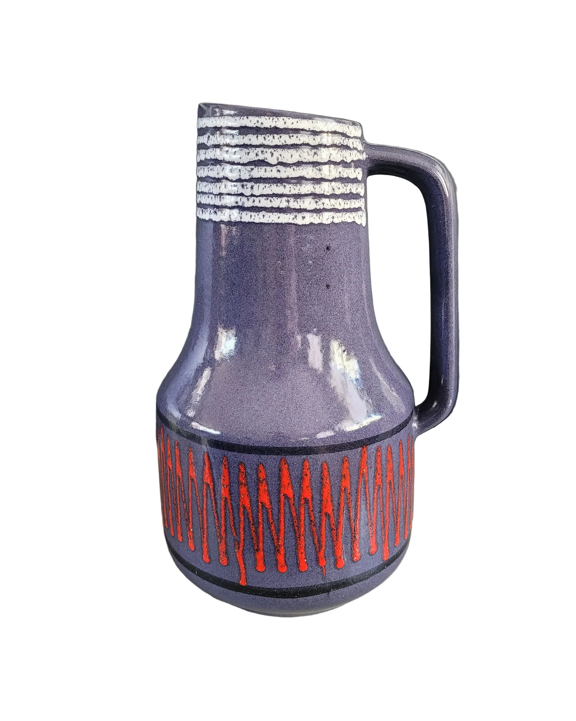 Mauve vase from West Germany.