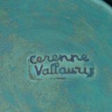 Serving plate in ceramics in Vallauris in the 1950s