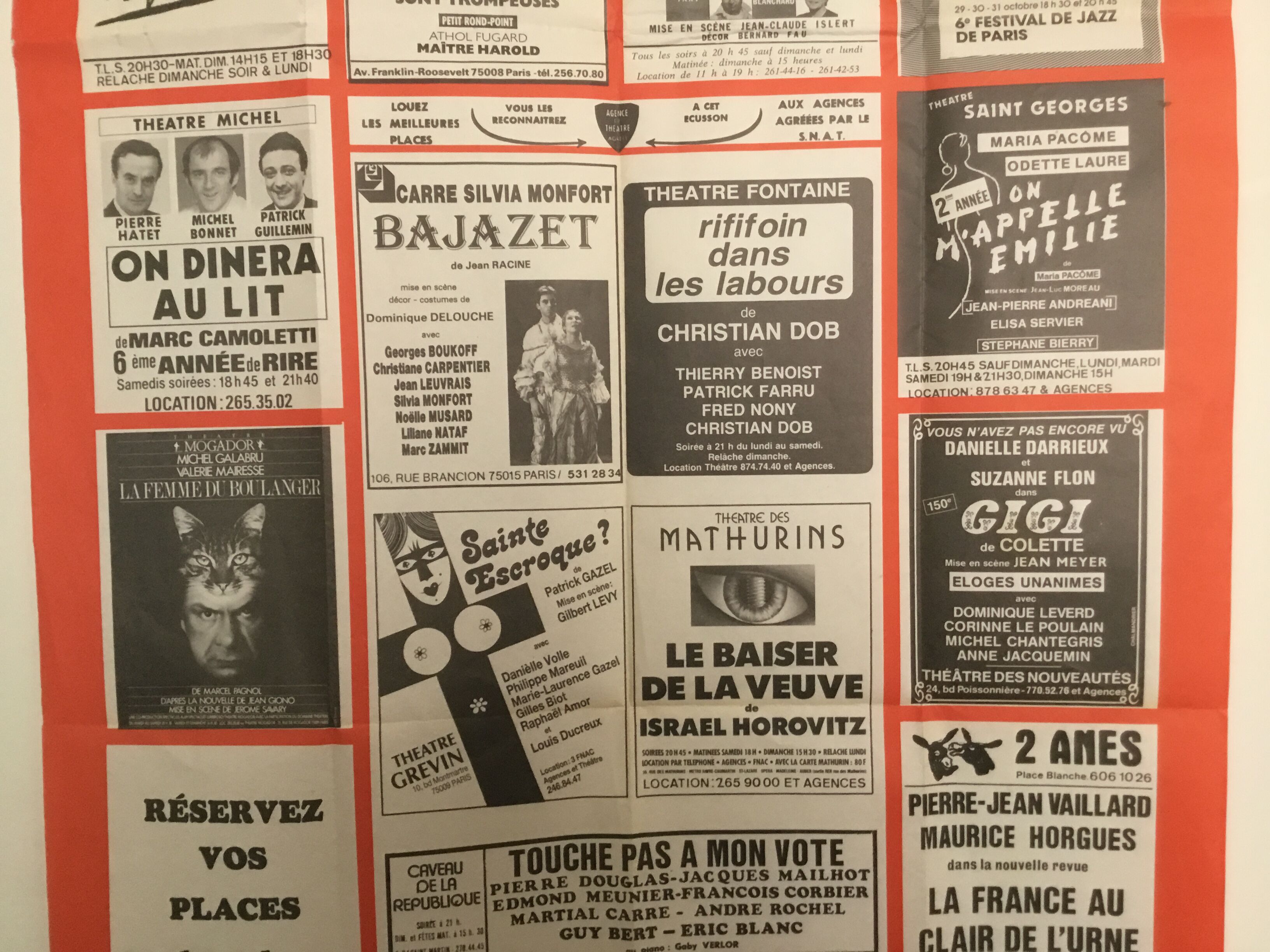 Poster of Parisian shows