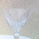 5 wine glasses stamped St. Louis crystal