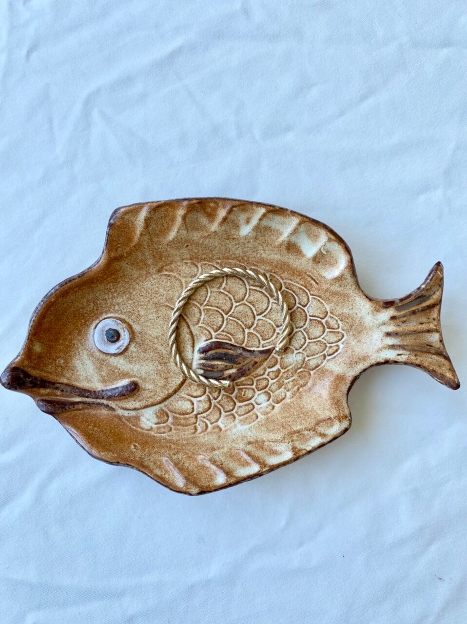 Empty vintage fish bag