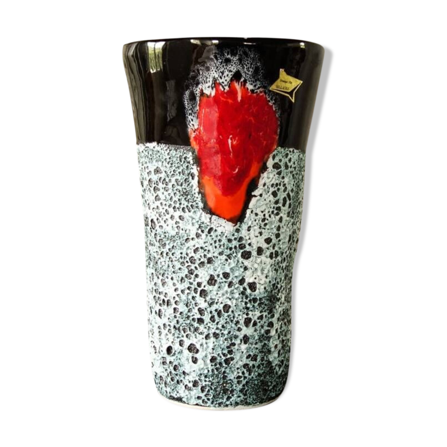 Lava Vallauris vase from the 70s