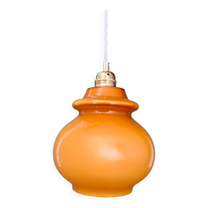 Suspension globe vintage - opaline orange