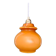Vintage orange opaline suspension globe