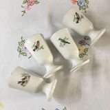 4 vintage mazagrans porcelain Manufacture Pillivuyt