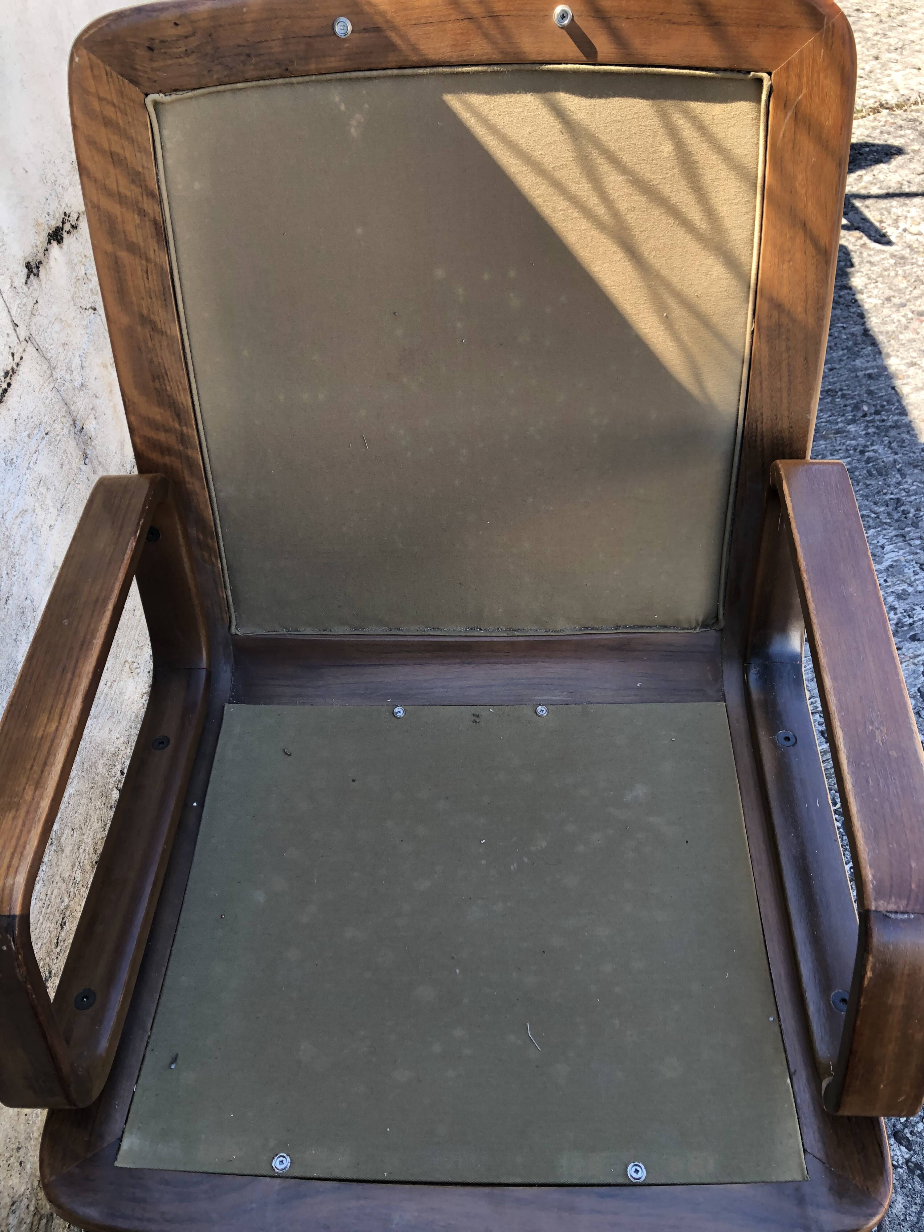 Vintage sled foot armchairs from the 70s