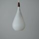 Danish DROP Lamp in Opal Glass and Teak