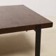Table basse vintage en wengé, années 1960