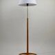 Oak and Brass Floor Lamp Marked “GO 12 WDH”, Sweden, 1950s