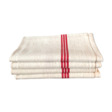 Set of 4 old tea towels 54 x 65 cm