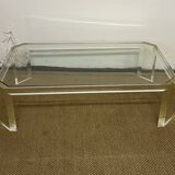 Lucite coffee table by David Lange, 1970
