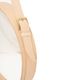 Handmade J. Adnet style mirror in natural vegetable-tanned leather, ø 70 cm