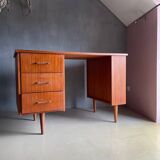 Desk 1970 - 3 drawers and tapered legs