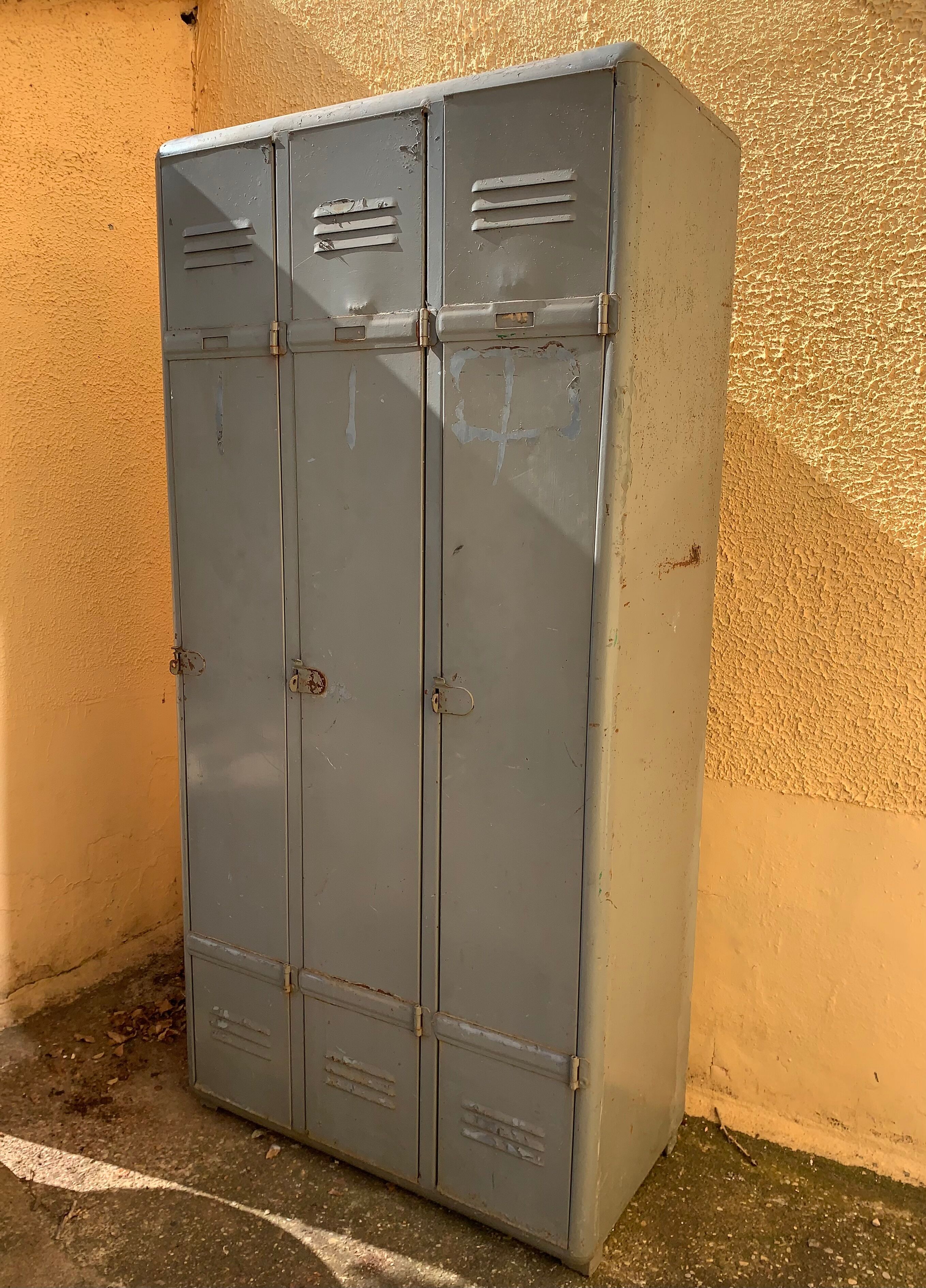 Vintage metal wardrobe