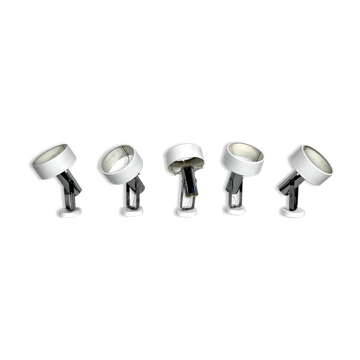 Stilnovo Milano, set of five orientable wall lights from 50s