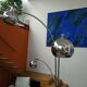 "Muguet" floor lamp by G. Reggiani in chrome metal from the 70s