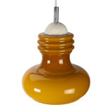 Ocher opaline space age pendant lamp
