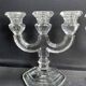 Pair of crystal candlesticks – Bernard Schott – Hellert (Moselle)
