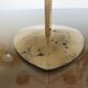Series of 3 70s gold metal candlesticks