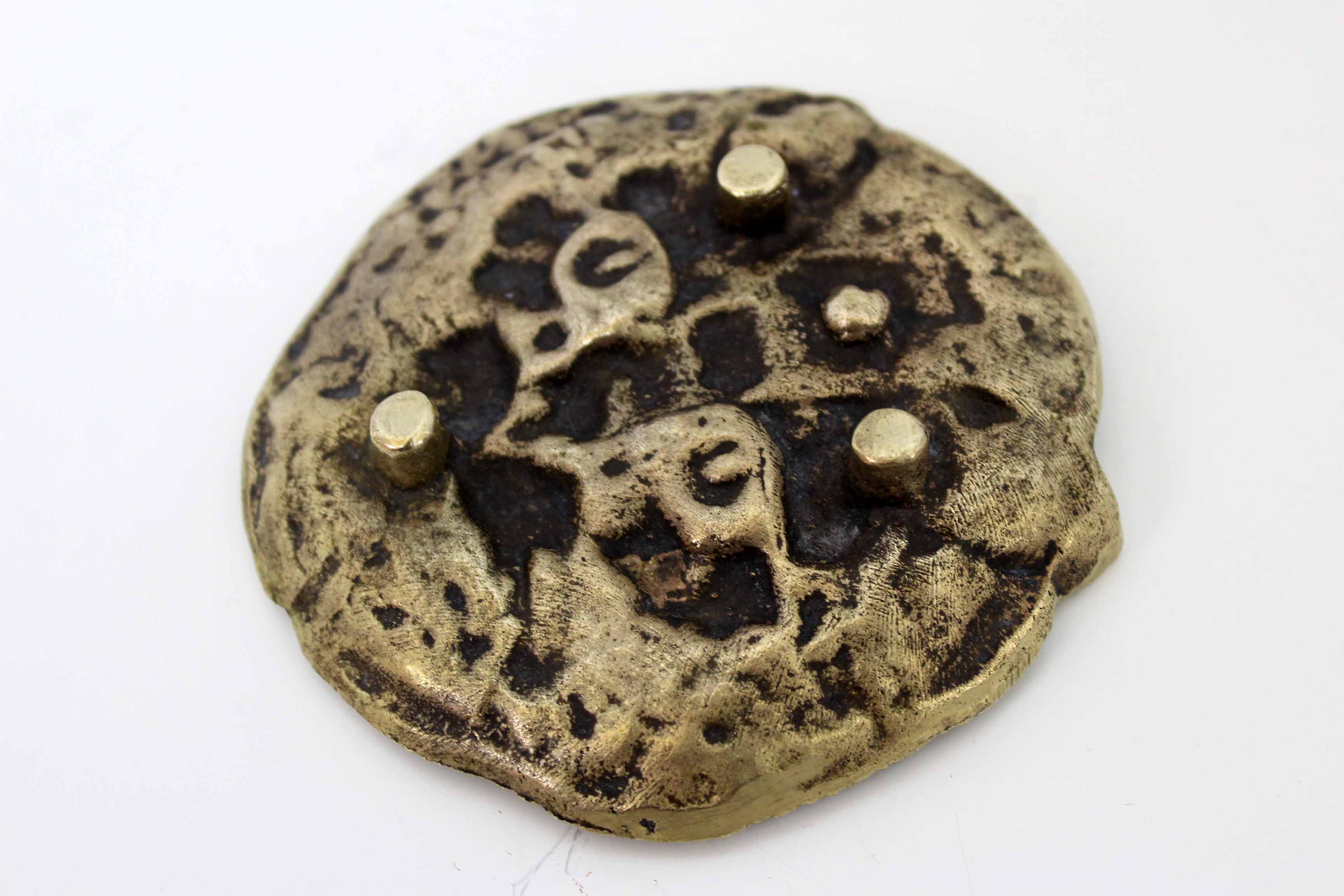 Trinket bowl "chat" in bronze