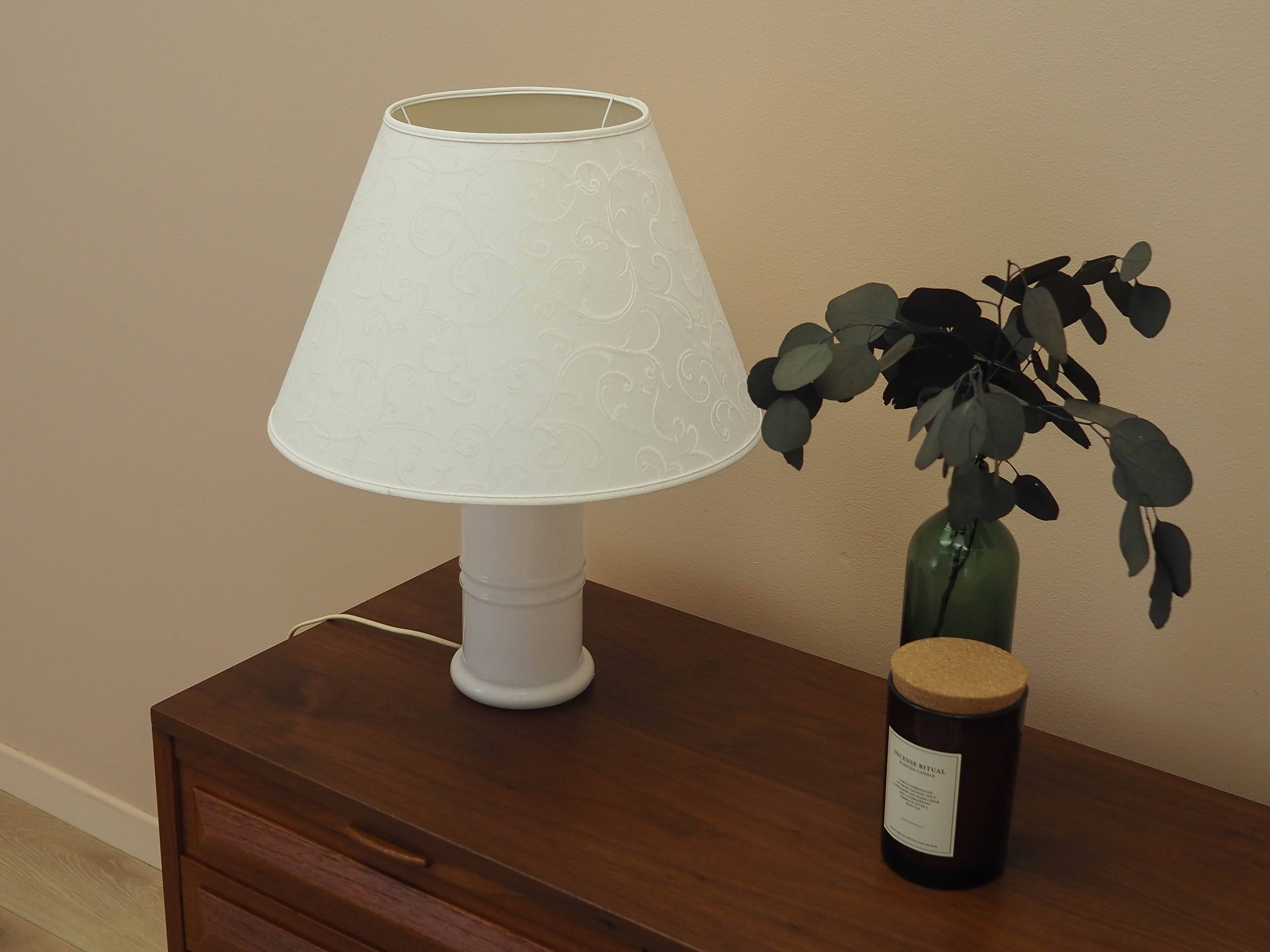 Holmegaard Glass Desk Lamp, Danish Design, 1970s