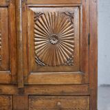 Antique carved wooden cabinet