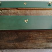 Chest of drawers xixth with green patina