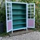 Armoire parisienne vitrée vintage 1960