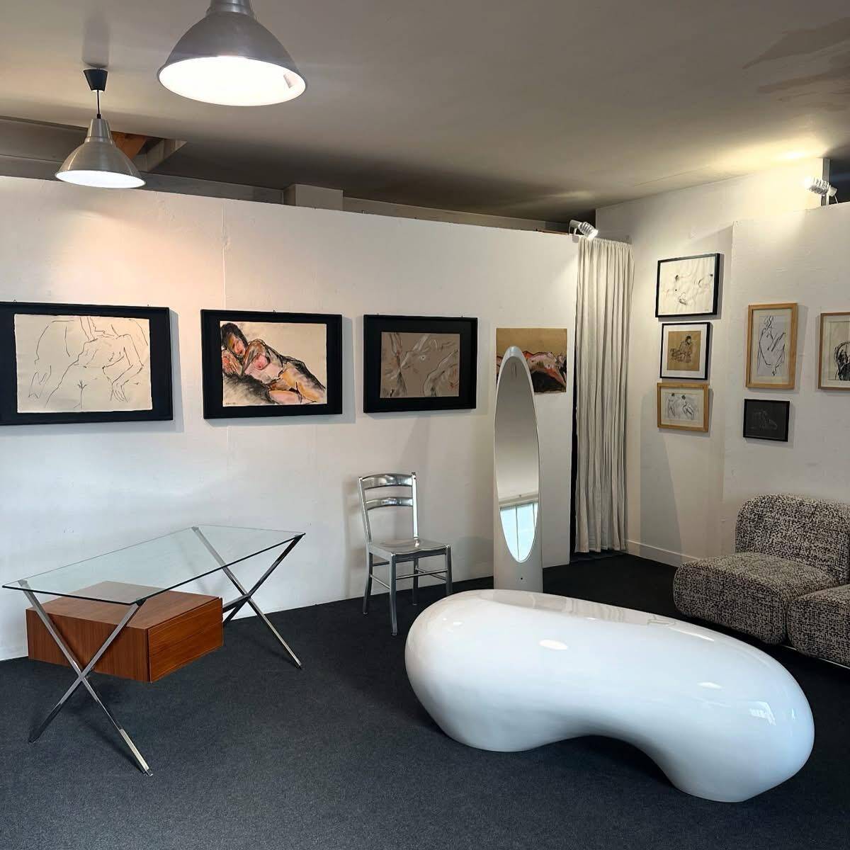 Fibreglass bench, 1970