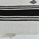 6x13 White & Black Hemp Carpet, 202x404Cm