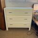 Vintage chest of drawers restored in white painted wood