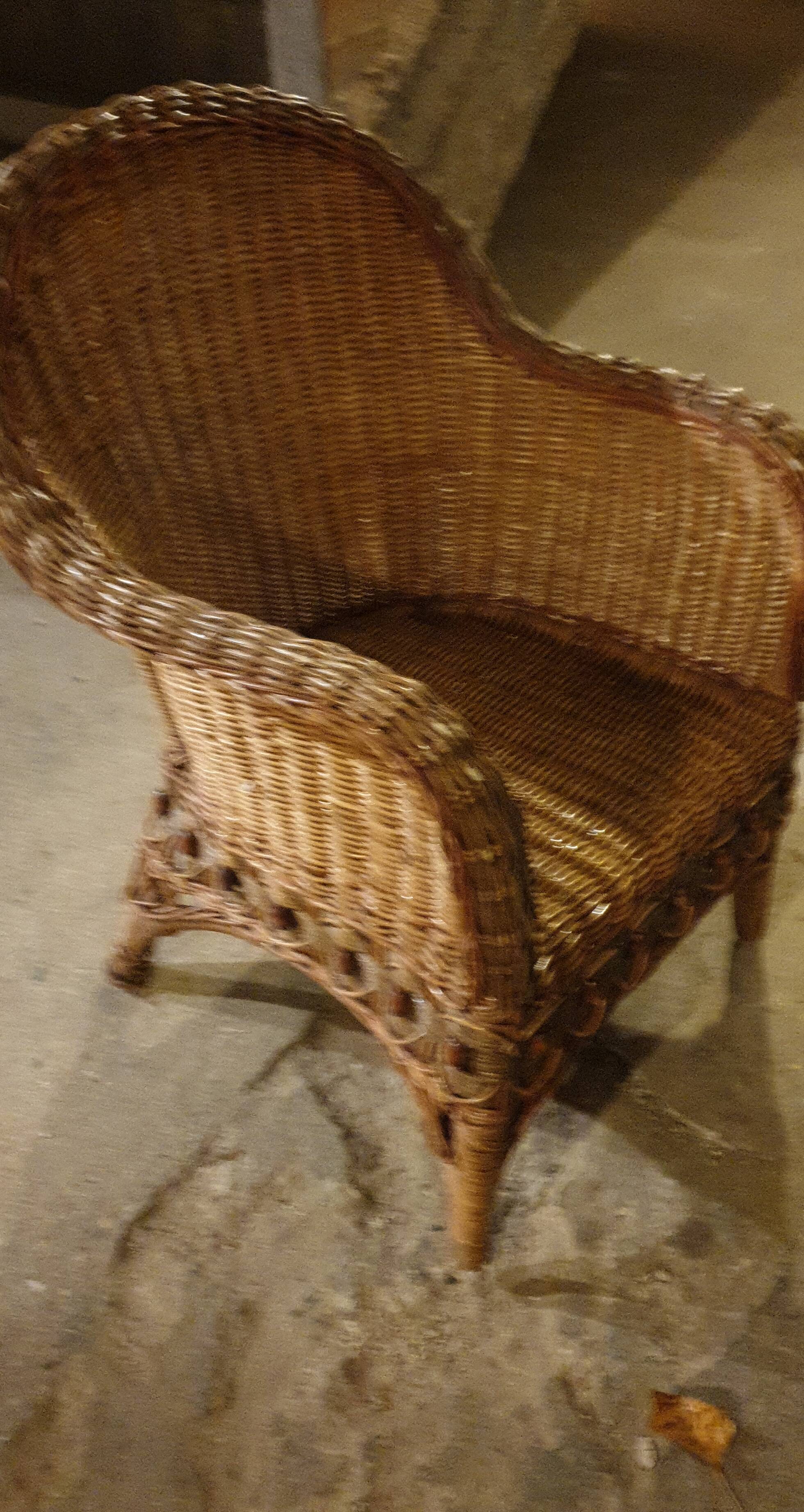 Children's rattan armchair