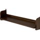 Vintage wooden wall shelve rack bookshelf in oak wood minimalist