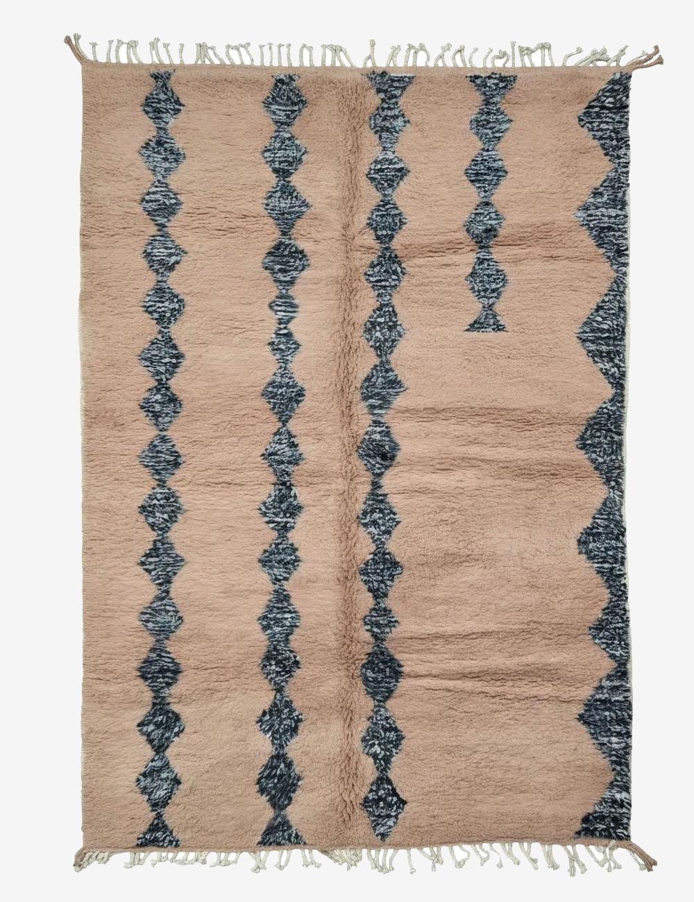 Powder Pink Moroccan Rug - 309 x 197 cm