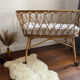Berceau rotin vintage