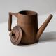 Vintage wooden pitcher from the 1960s, hand-carved.