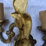 Paire d’appliques en bronze style Louis XV