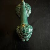 12 green ceramic cutlery holders