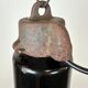 Rusty Industrial Bauhaus Black Enamel Pendant Lamp, 1930s