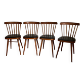 Ensemble de 4 chaises BAUMANN modèle 740
