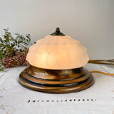Vintage table lamp antique glass globe