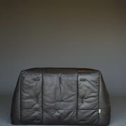 Amak Lounge Chair in brown leather by Annie Hieronimus for Cinna, 1980s