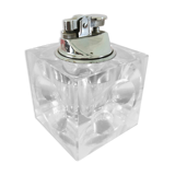 Briquet cube en verre design années 70