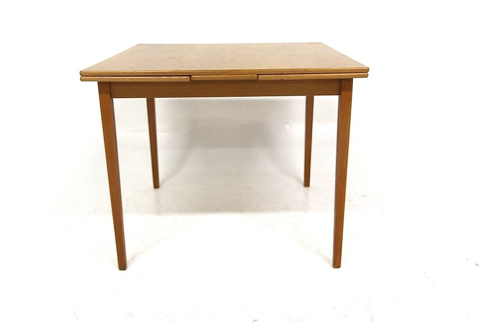 Oak "folding" dining table, Sweden, 1960