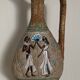 Vintage Egyptian motif jug vase