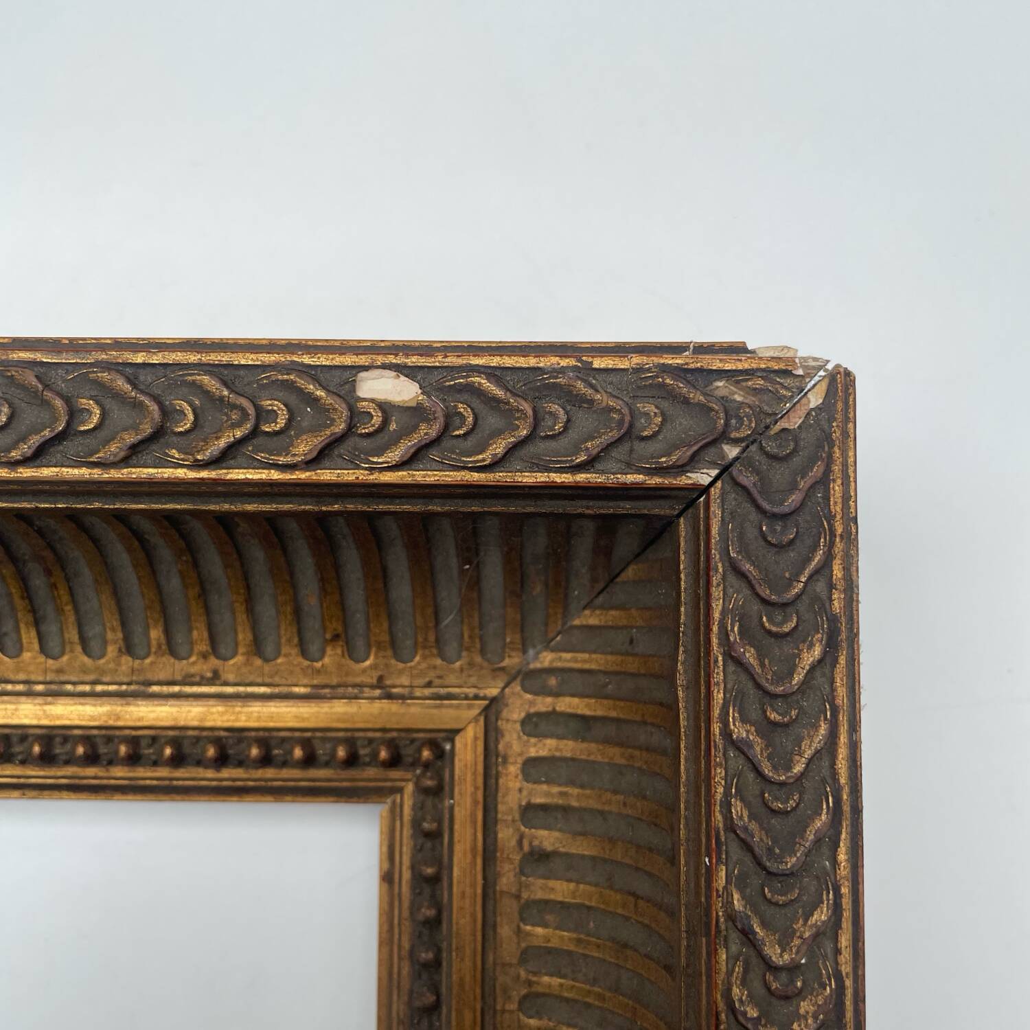Antique golden wood frame