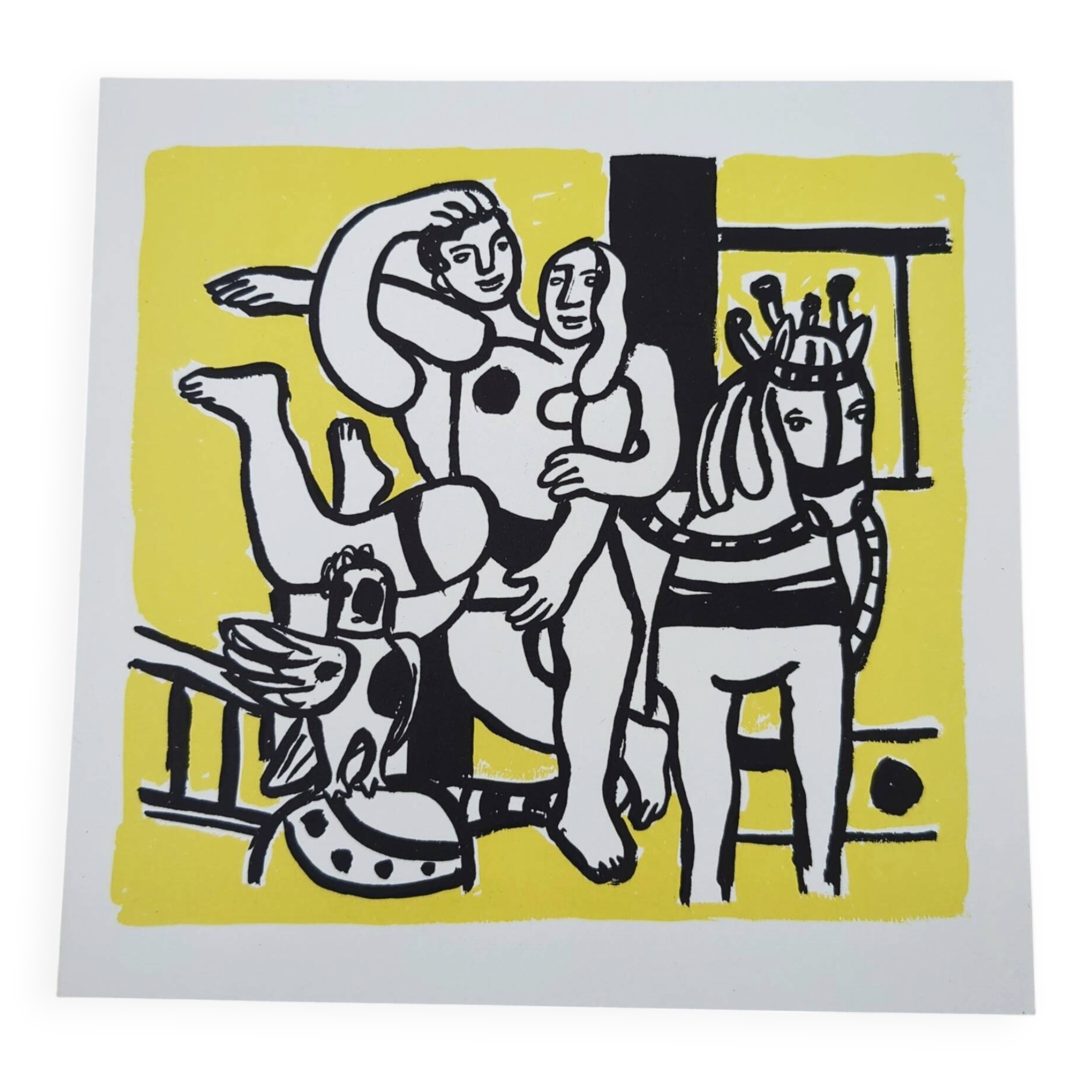 Card invitation exhibition Fernand Léger - 1988 - Galerie Maeght