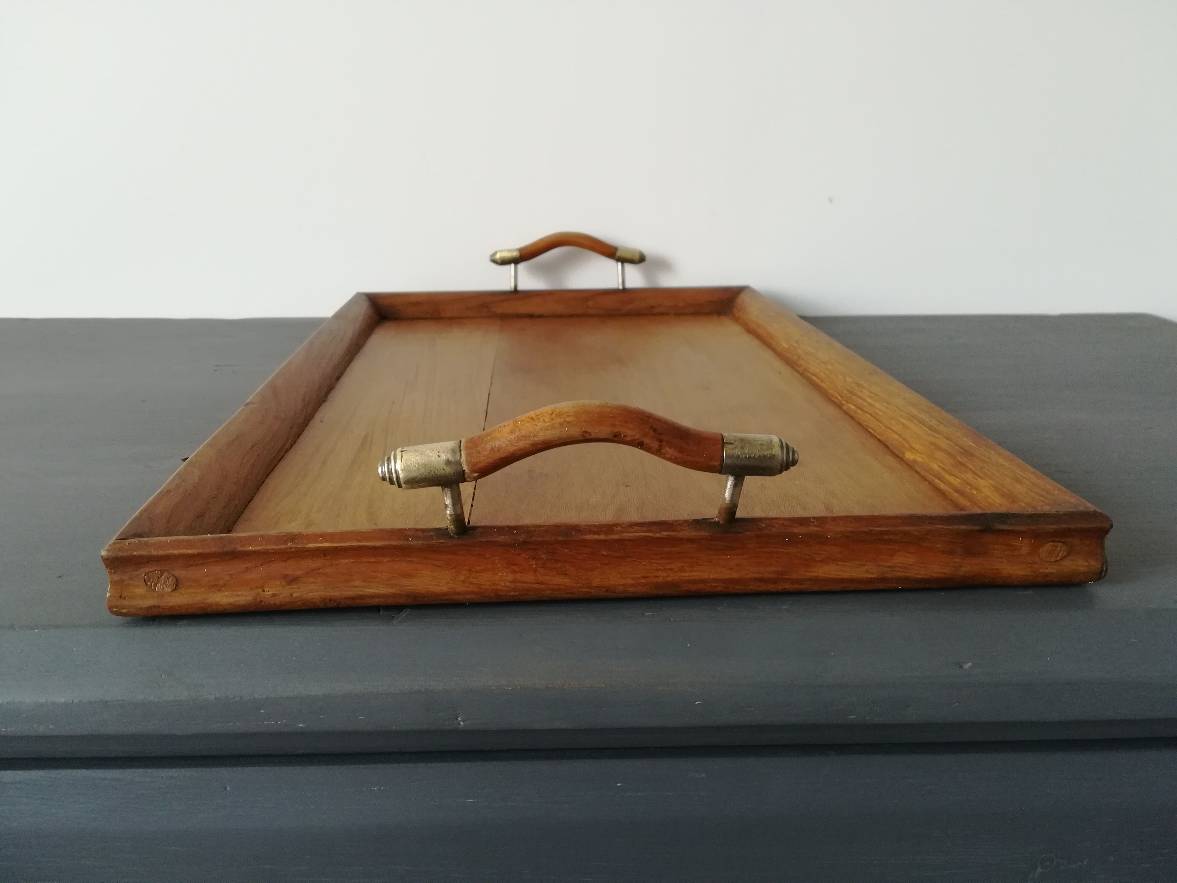 Old wooden tray