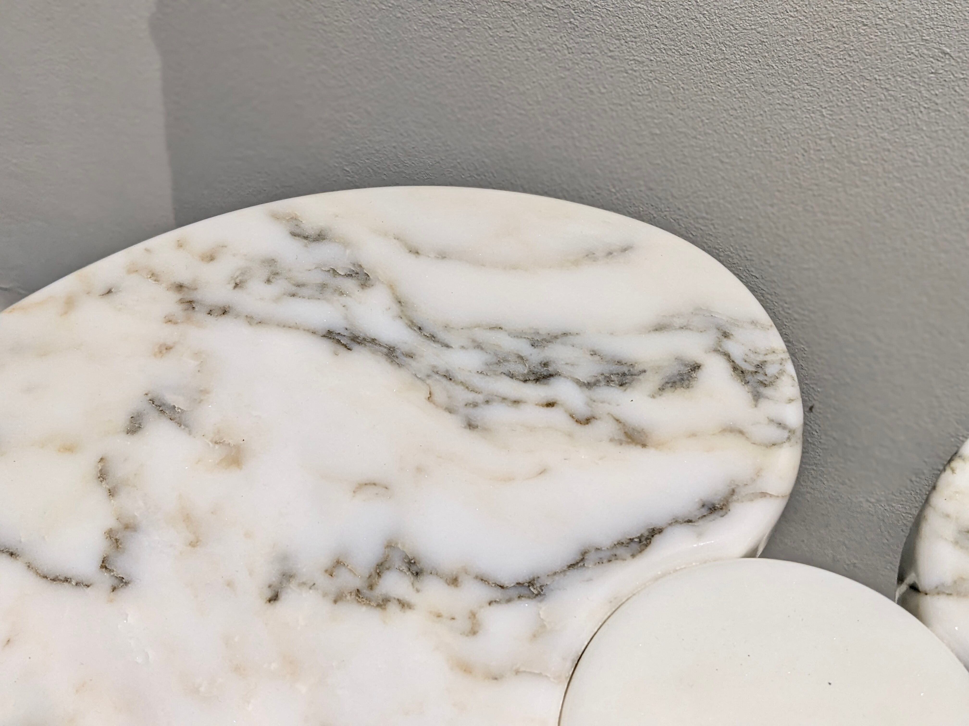 Pair of tables "Eros" by Angelo Mangiarotti for Skipper